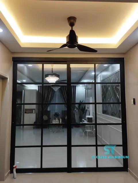 Hanging Sliding Door — Trackless Sliding Door by ST Glass Aluminium thumbnail 1