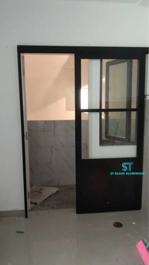 Hanging Sliding Door — Trackless Sliding Door by ST Glass Aluminium thumbnail 2
