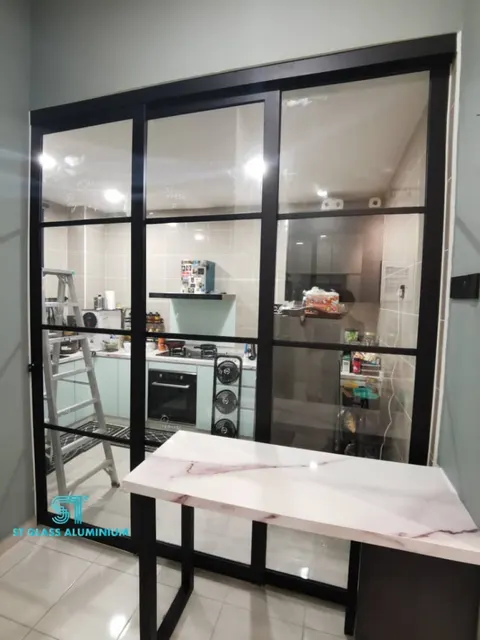 Hanging Sliding Door — Trackless Sliding Door by ST Glass Aluminium thumbnail 1