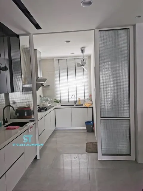 Hanging Sliding Door — Trackless Sliding Door by ST Glass Aluminium thumbnail 2