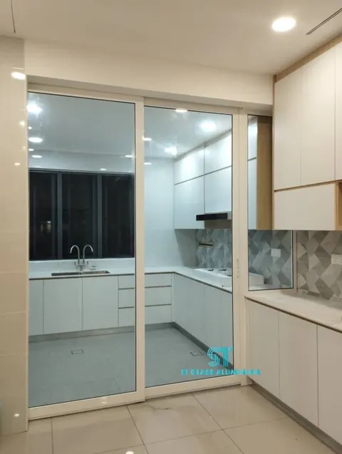 Hanging Sliding Door — Trackless Sliding Door by ST Glass Aluminium thumbnail 2