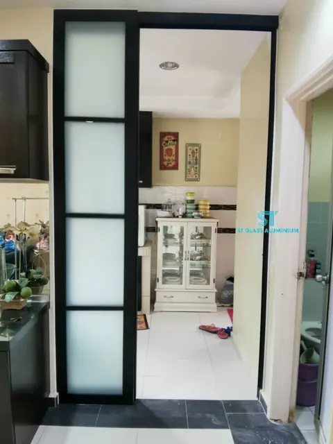 Hanging Sliding Door — Trackless Sliding Door by ST Glass Aluminium thumbnail 2