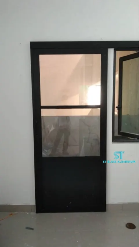 Hanging Sliding Door — Trackless Sliding Door by ST Glass Aluminium thumbnail 3