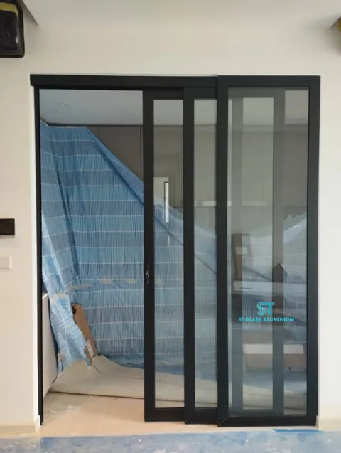 Hanging Sliding Door — Trackless Sliding Door by ST Glass Aluminium thumbnail 1