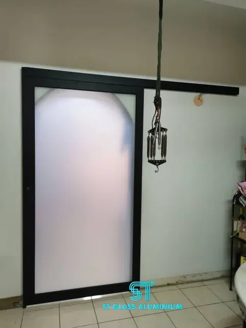Hanging Sliding Door — Trackless Sliding Door by ST Glass Aluminium thumbnail 3