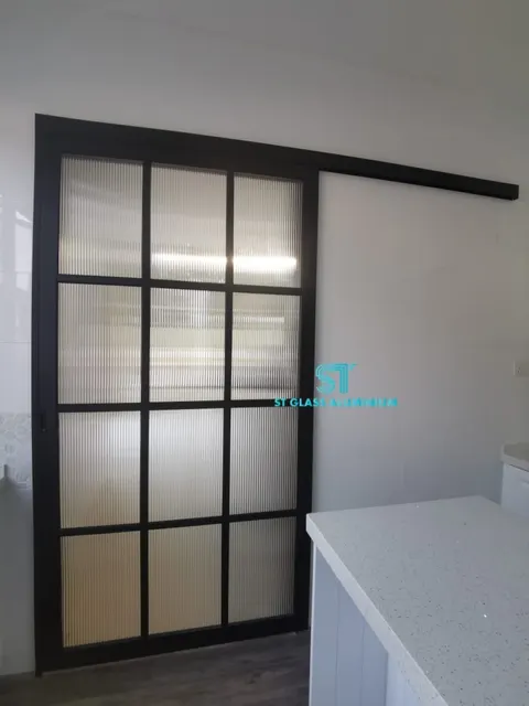 Hanging Sliding Door — Trackless Sliding Door by ST Glass Aluminium thumbnail 1