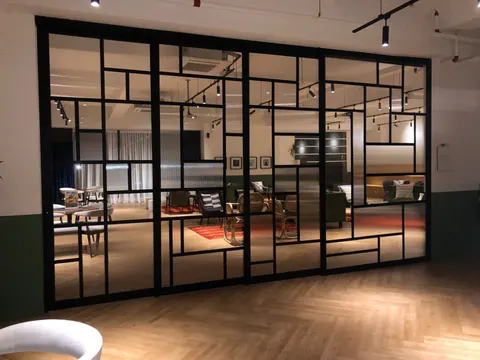 Hanging Sliding Door — Trackless Sliding Door by ST Glass Aluminium thumbnail 2