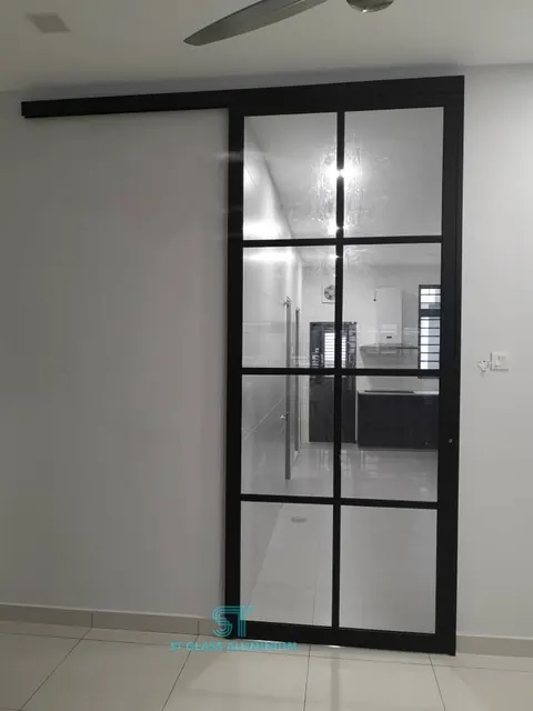 Hanging Sliding Door — Trackless Sliding Door by ST Glass Aluminium thumbnail 2