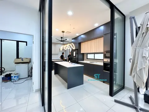 Hanging Sliding Door — Trackless Sliding Door by ST Glass Aluminium thumbnail 3