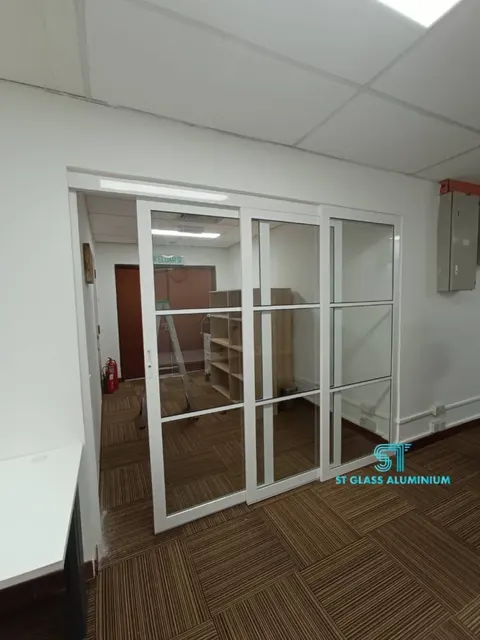 Hanging Sliding Door — Trackless Sliding Door by ST Glass Aluminium thumbnail 1