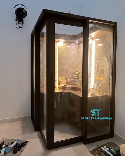 Hanging Sliding Door — Trackless Sliding Door by ST Glass Aluminium thumbnail 2