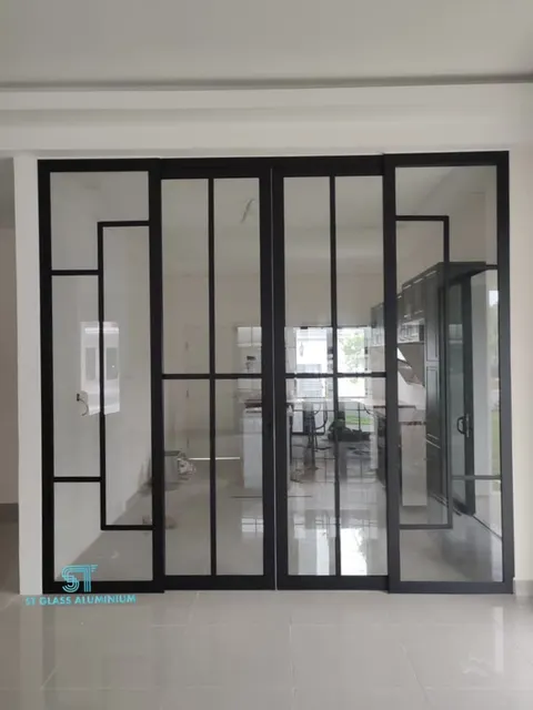 Hanging Sliding Door — Trackless Sliding Door by ST Glass Aluminium thumbnail 1