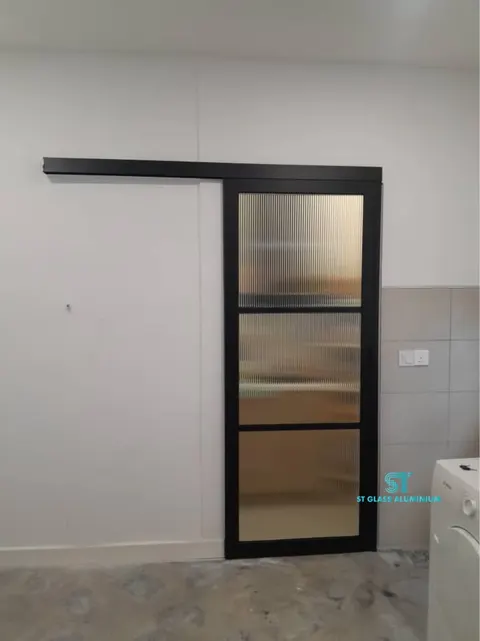 Hanging Sliding Door — Trackless Sliding Door by ST Glass Aluminium thumbnail 1