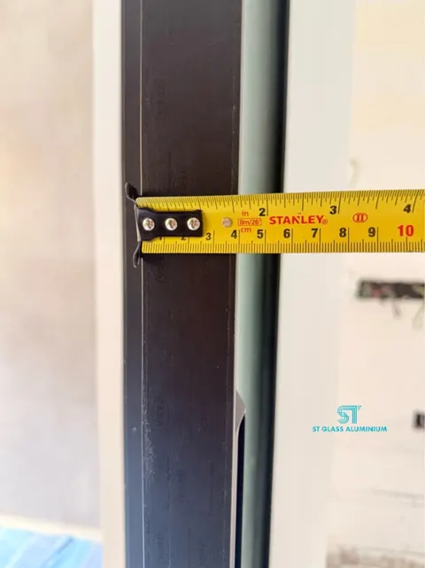 Slim Hanging Sliding Door — Trackless Sliding Door by ST Glass Aluminium thumbnail 8
