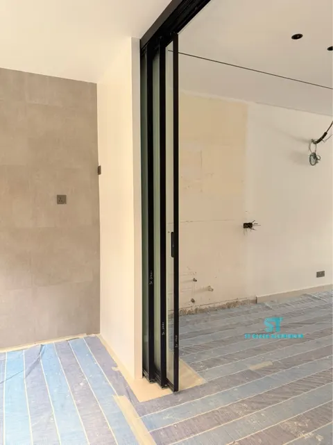 Slim Hanging Sliding Door — Trackless Sliding Door by ST Glass Aluminium thumbnail 10