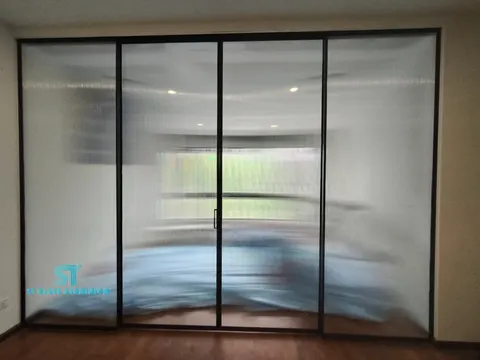 Slim Hanging Sliding Door — Trackless Sliding Door by ST Glass Aluminium thumbnail 3