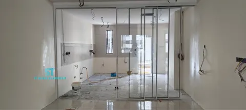 Slim Hanging Sliding Door — Trackless Sliding Door by ST Glass Aluminium thumbnail 3