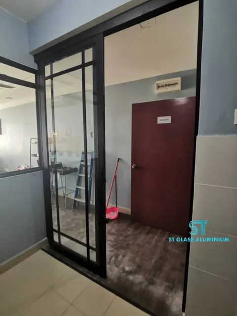 Wet And Dry Kitchen Separation — Trackless Sliding Door by ST Glass Aluminium thumbnail 2