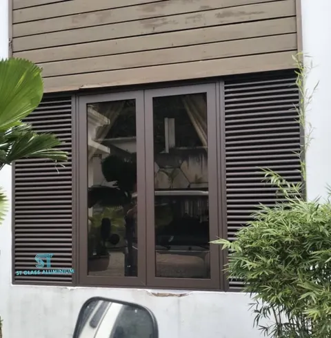 Concealer Window With Louvred — Window Series by ST Glass Aluminium thumbnail 5
