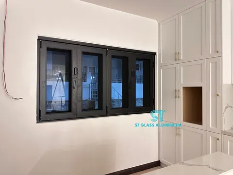 Folding Window With Security Mesh — Window Series by ST Glass Aluminium thumbnail 4