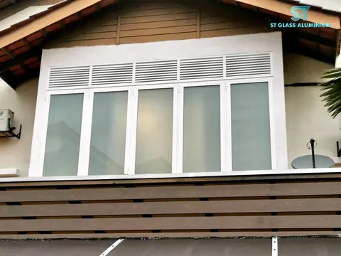Multipoint Window With Louvred — Window Series by ST Glass Aluminium thumbnail 3