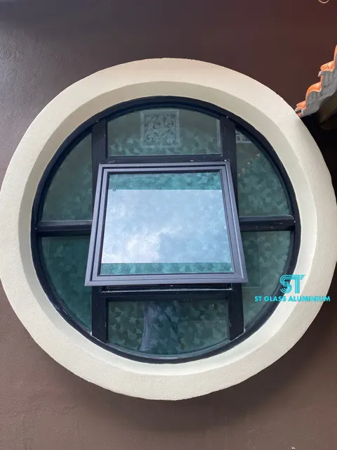 Round Top Hung Window — Window Series by ST Glass Aluminium thumbnail 6