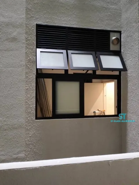 Window With Louvred — Window Series by ST Glass Aluminium thumbnail 1